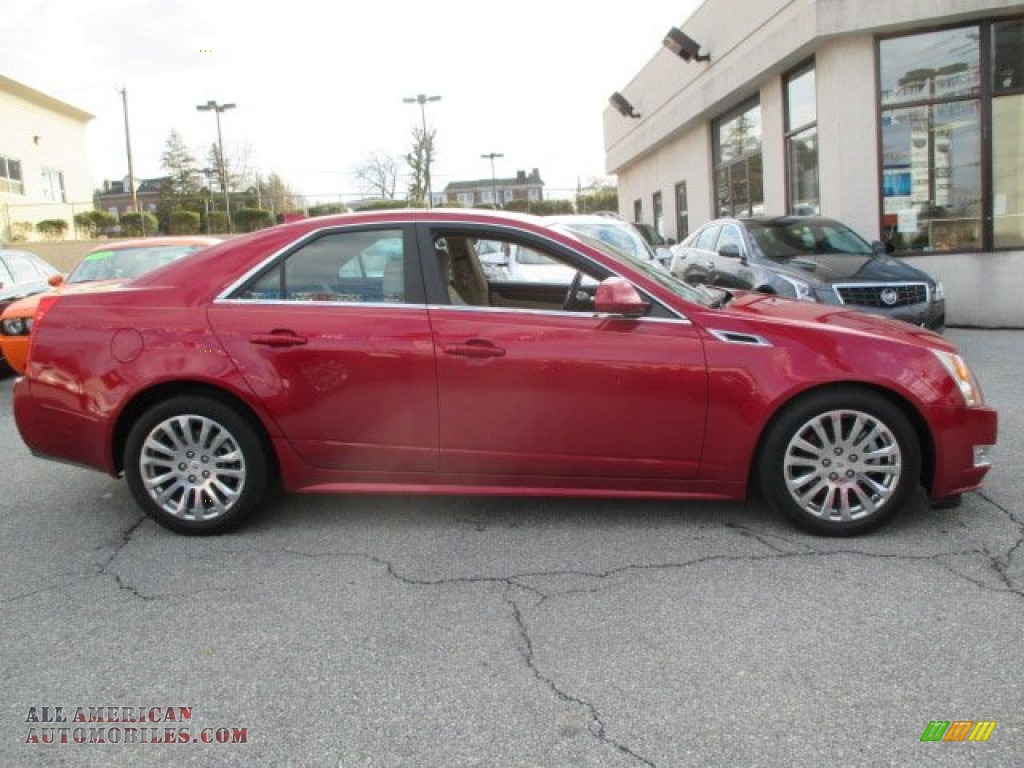 2011 CTS 4 3.6 AWD Sedan - Crystal Red Tintcoat / Cashmere/Cocoa photo #7