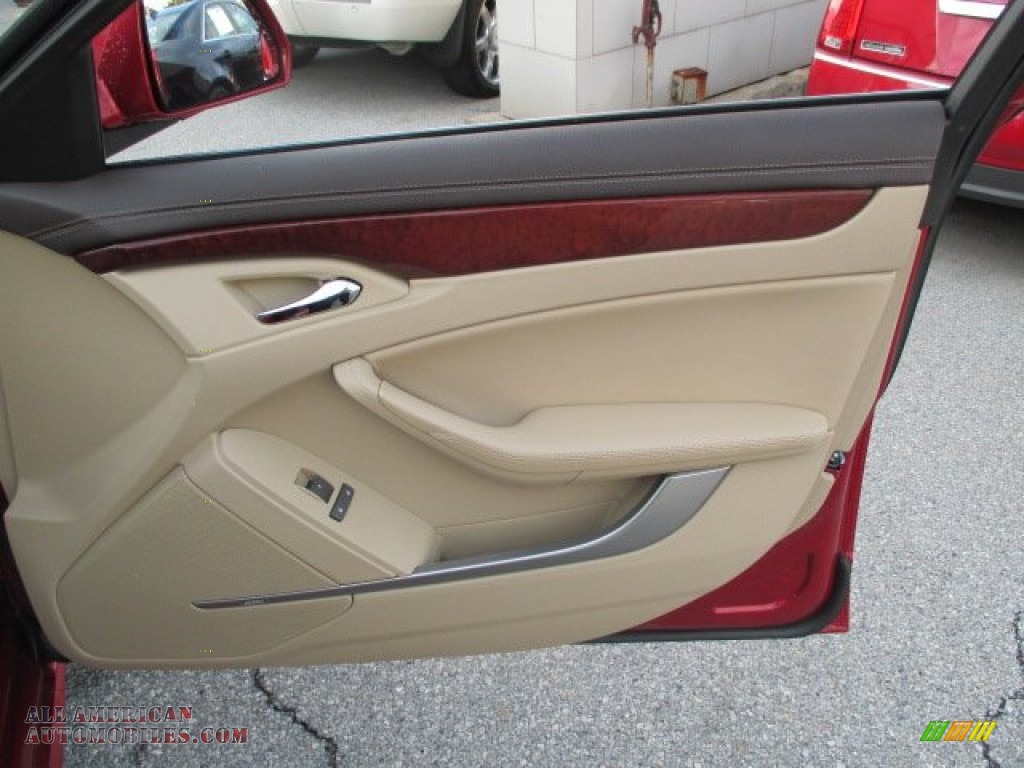 2011 CTS 4 3.6 AWD Sedan - Crystal Red Tintcoat / Cashmere/Cocoa photo #26