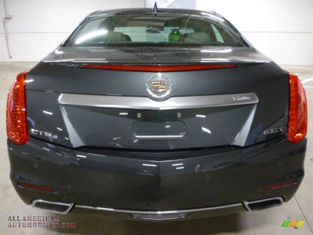 2014 CTS Luxury Sedan AWD - Phantom Gray Metallic / Light Cashmere/Medium Cashmere photo #11