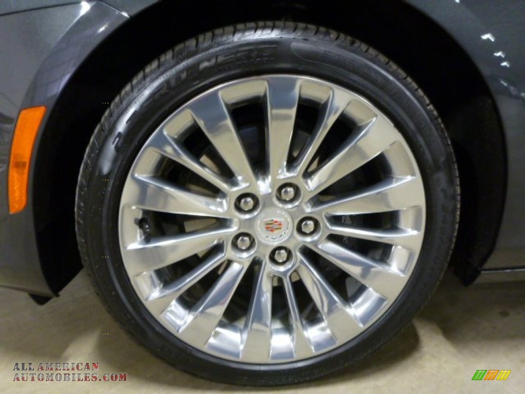 2014 CTS Luxury Sedan AWD - Phantom Gray Metallic / Light Cashmere/Medium Cashmere photo #18