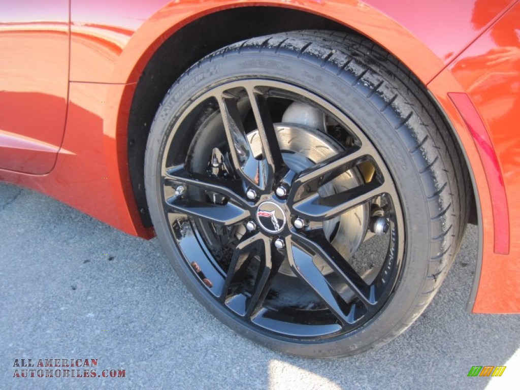 2015 Corvette Stingray Coupe Z51 - Daytona Sunrise Orange Metallic / Jet Black photo #6