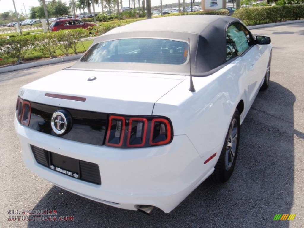2014 Mustang V6 Premium Convertible - Oxford White / Charcoal Black photo #6