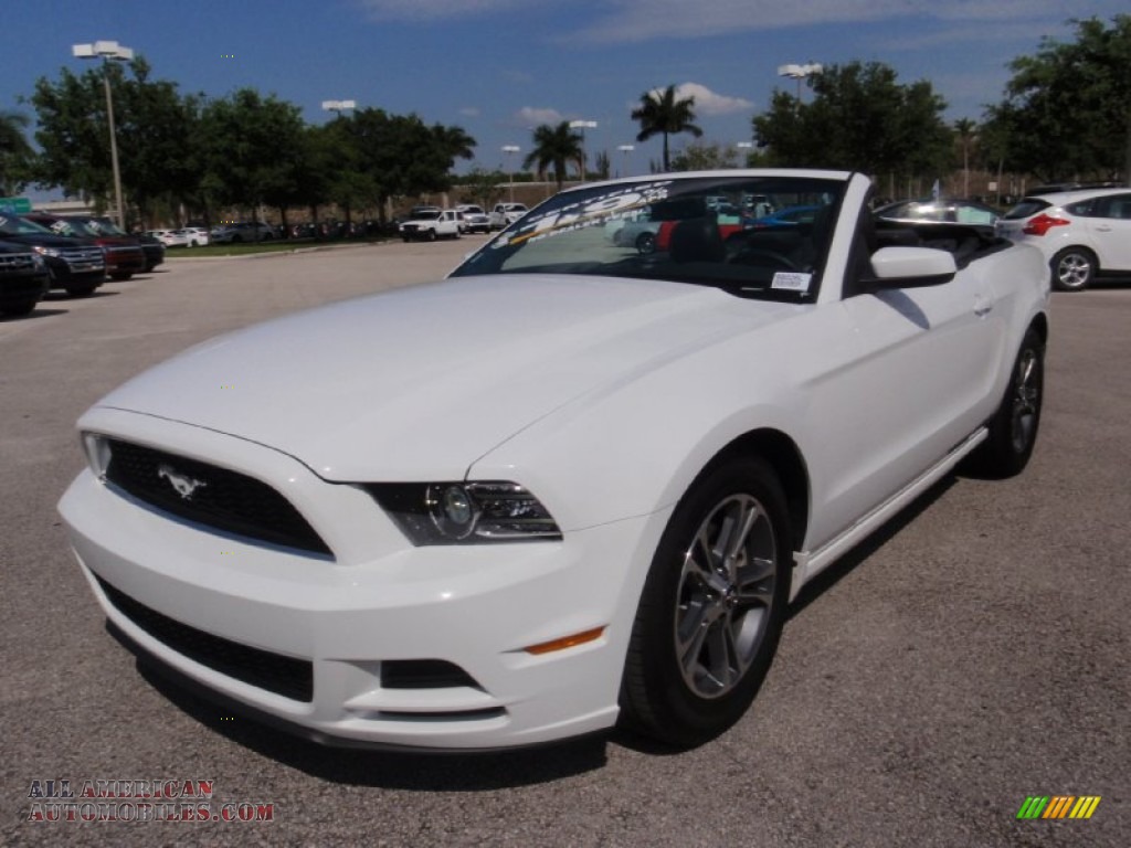2014 Mustang V6 Premium Convertible - Oxford White / Charcoal Black photo #16
