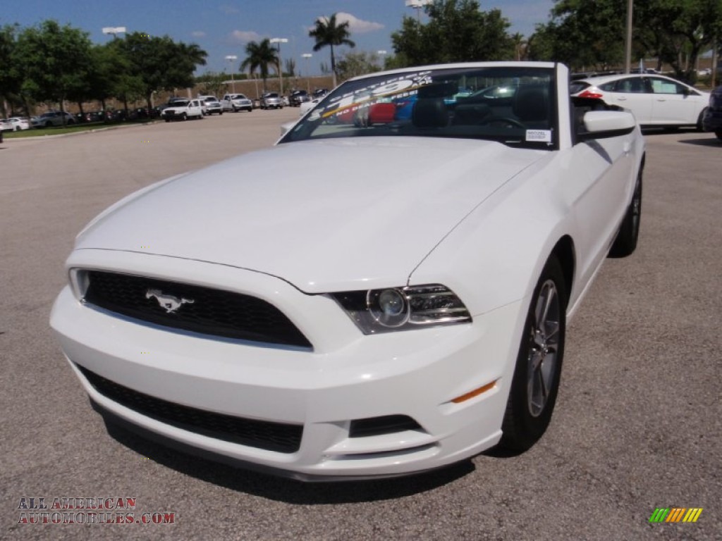 2014 Mustang V6 Premium Convertible - Oxford White / Charcoal Black photo #17