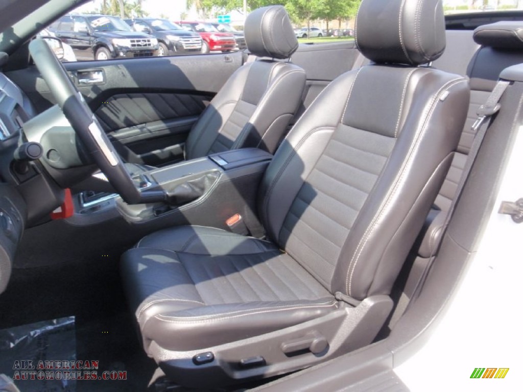 2014 Mustang V6 Premium Convertible - Oxford White / Charcoal Black photo #22