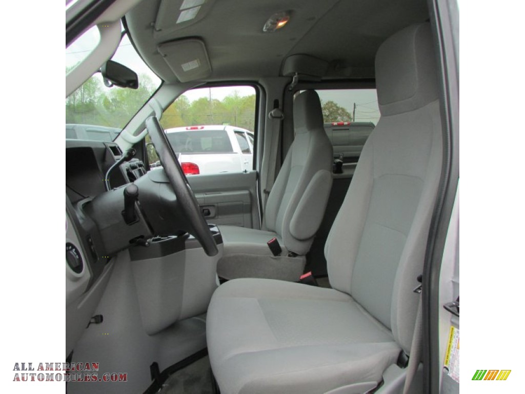 2012 E Series Van E350 XLT Extended Passenger - Ingot Silver Metallic / Medium Flint photo #46