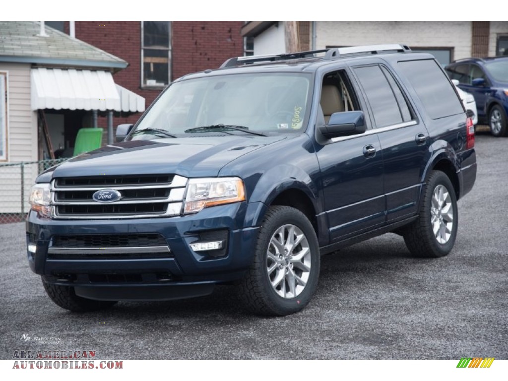 2015 Expedition Limited 4x4 - Blue Jeans Metallic / Dune photo #1