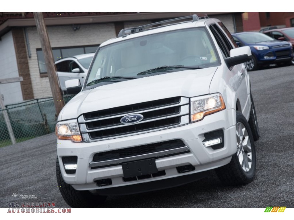 2015 Expedition Limited 4x4 - Oxford White / Dune photo #2