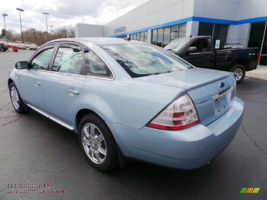 2008 Taurus Limited AWD - Light Ice Blue Metallic / Medium Light Stone photo #3