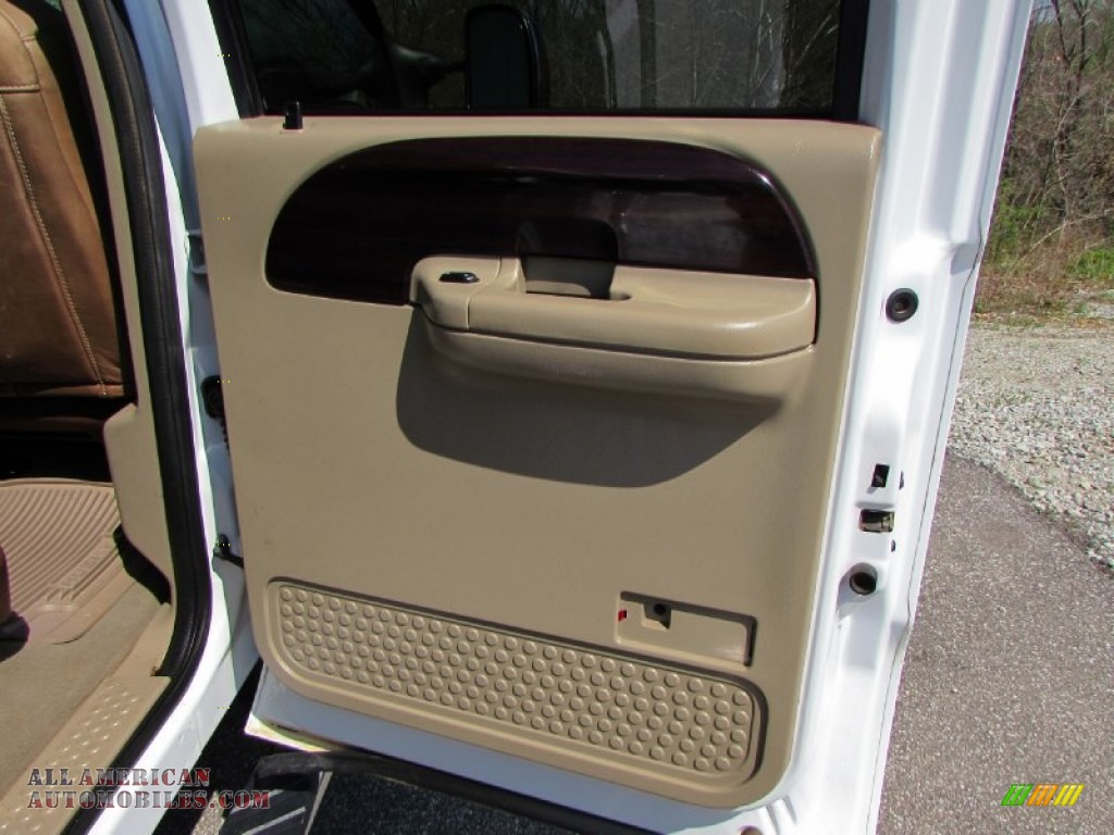 2007 F250 Super Duty King Ranch Crew Cab 4x4 - Oxford White Clearcoat / Castano Brown Leather photo #19