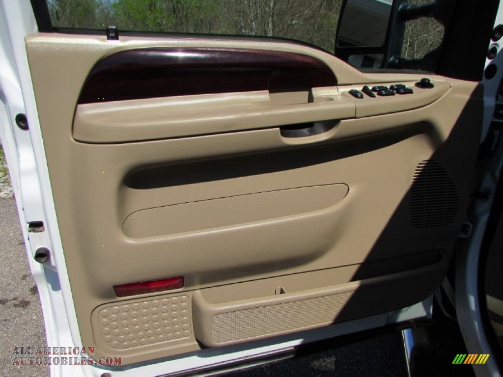 2007 F250 Super Duty King Ranch Crew Cab 4x4 - Oxford White Clearcoat / Castano Brown Leather photo #35
