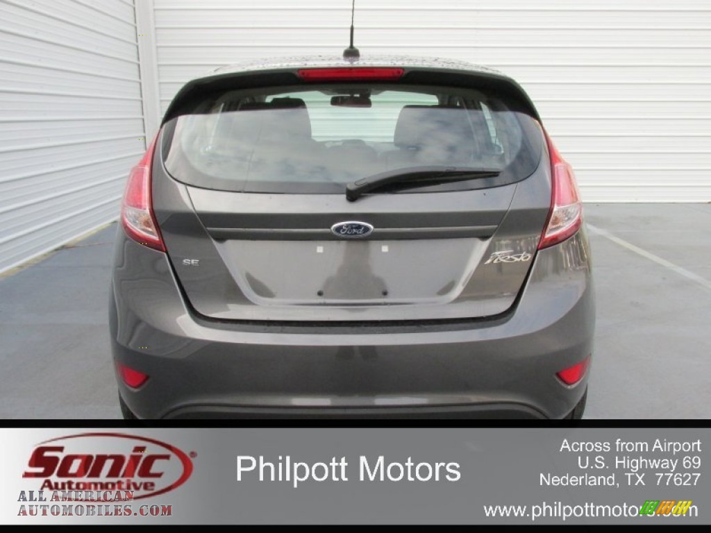 2015 Fiesta SE Hatchback - Magnetic Metallic / Charcoal Black photo #5