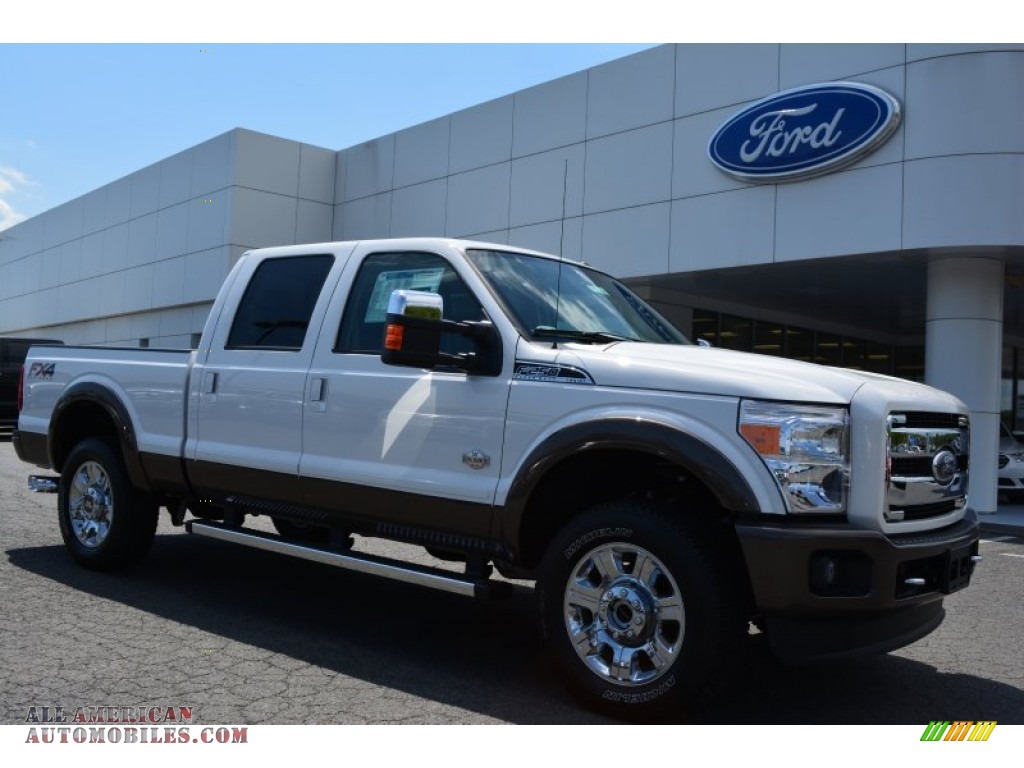 Oxford White / King Ranch Mesa Antique Affect/Adobe Ford F250 Super Duty King Ranch Crew Cab 4x4