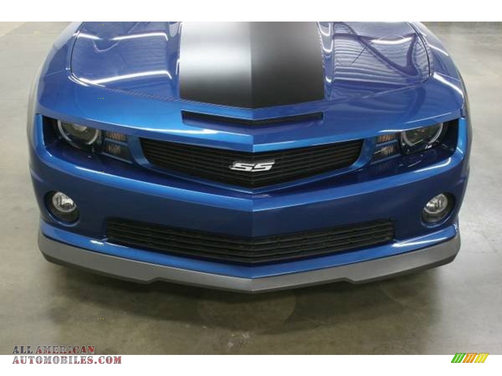 2010 Camaro SS Hennessey HPE550 Supercharged Coupe - Aqua Blue Metallic / Gray photo #17