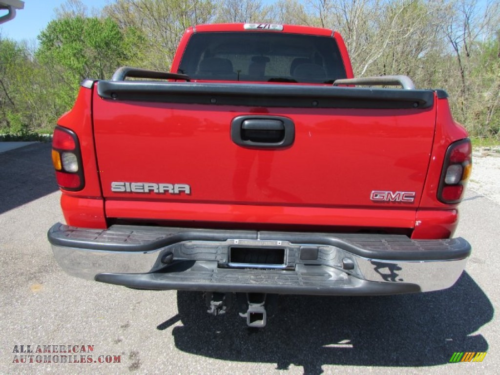 2005 Sierra 1500 SLE Extended Cab 4x4 - Fire Red / Neutral photo #4