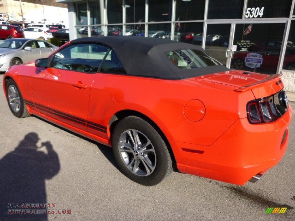 2014 Mustang V6 Premium Convertible - Race Red / Charcoal Black photo #24