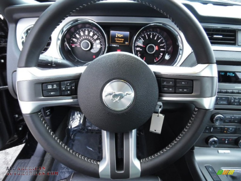 2014 Mustang GT Premium Coupe - Black / Charcoal Black photo #15
