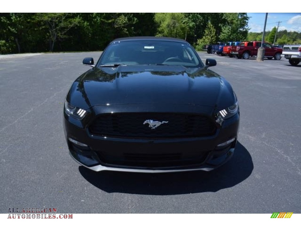 2015 Mustang V6 Convertible - Black / Ebony photo #2