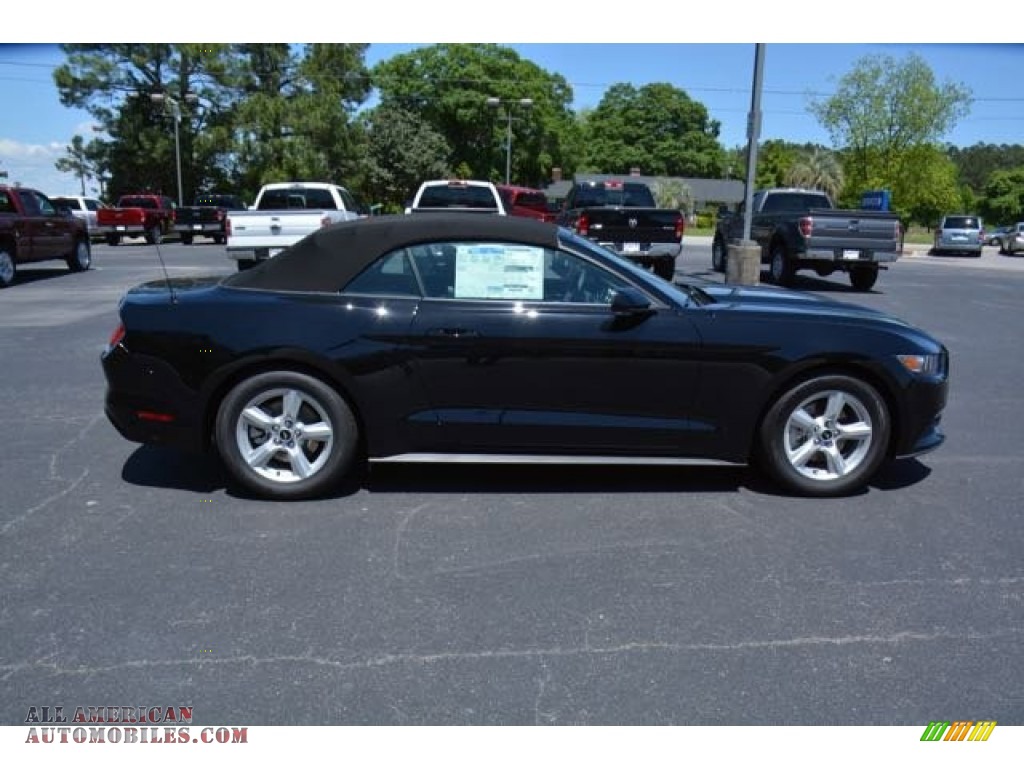 2015 Mustang V6 Convertible - Black / Ebony photo #4