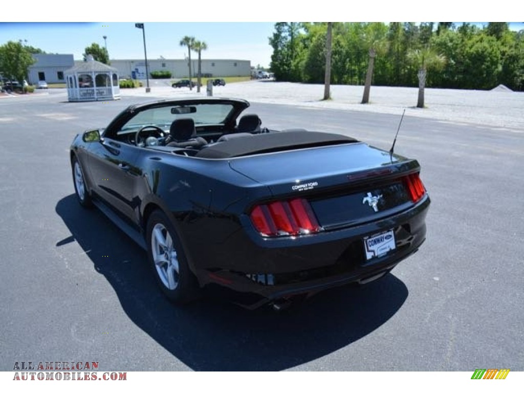 2015 Mustang V6 Convertible - Black / Ebony photo #14