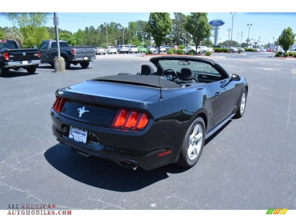 2015 Mustang V6 Convertible - Black / Ebony photo #15