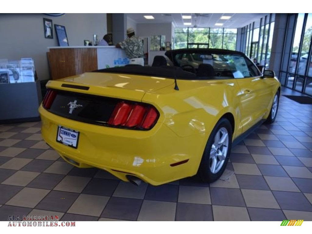 2015 Mustang V6 Convertible - Triple Yellow Tricoat / Ebony photo #5