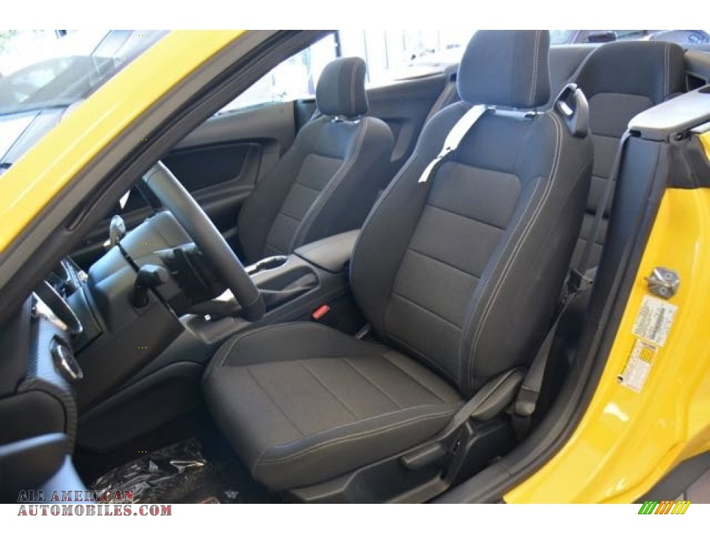 2015 Mustang V6 Convertible - Triple Yellow Tricoat / Ebony photo #15