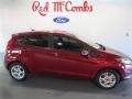 Ford Fiesta SE Hatchback Ruby Red Metallic photo #8