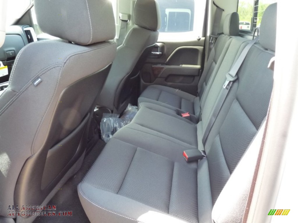 2015 Sierra 1500 SLE Double Cab 4x4 - Quicksilver Metallic / Jet Black photo #7