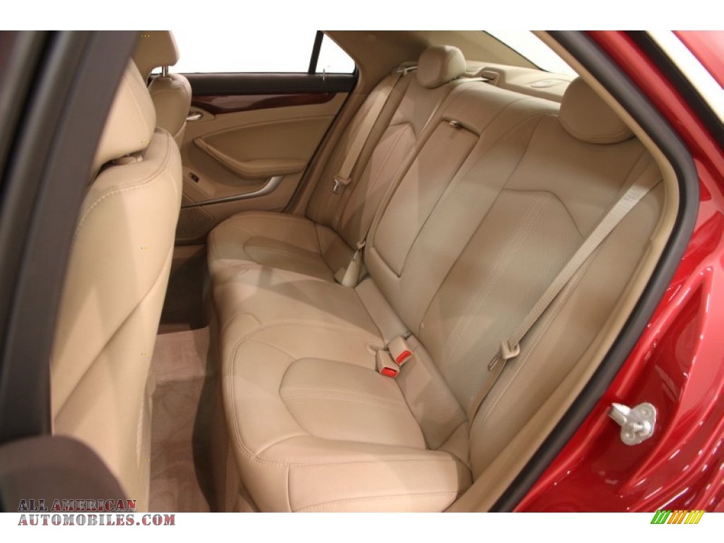 2012 CTS 4 3.0 AWD Sedan - Crystal Red Tintcoat / Cashmere/Cocoa photo #14