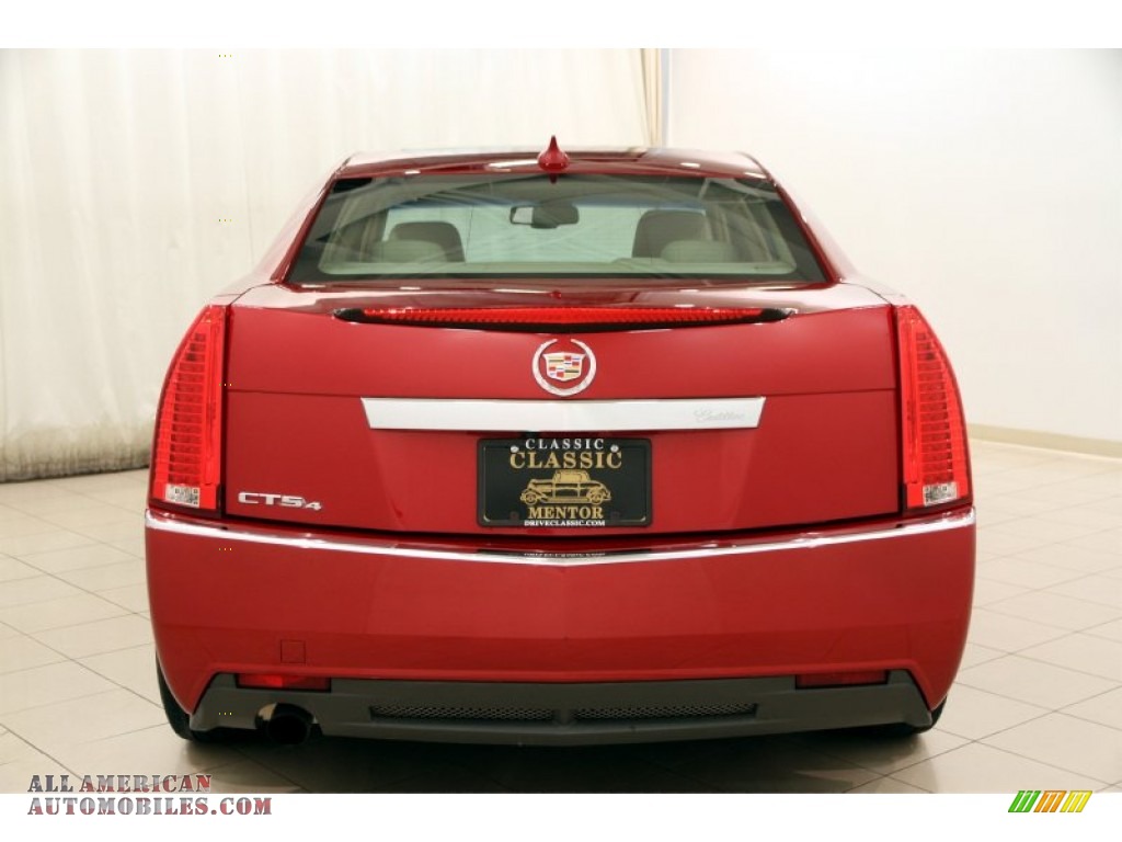 2012 CTS 4 3.0 AWD Sedan - Crystal Red Tintcoat / Cashmere/Cocoa photo #15