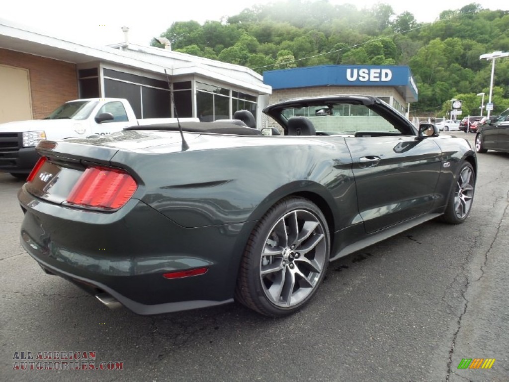 2015 Mustang GT Premium Convertible - Guard Metallic / Ebony photo #3
