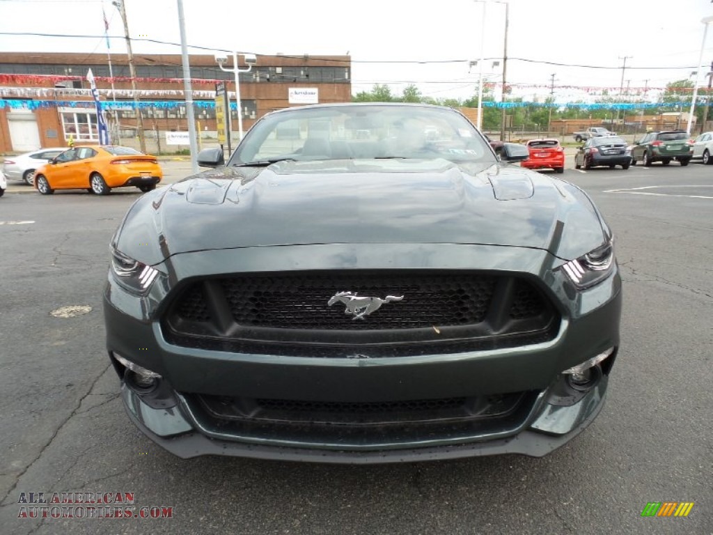 2015 Mustang GT Premium Convertible - Guard Metallic / Ebony photo #8
