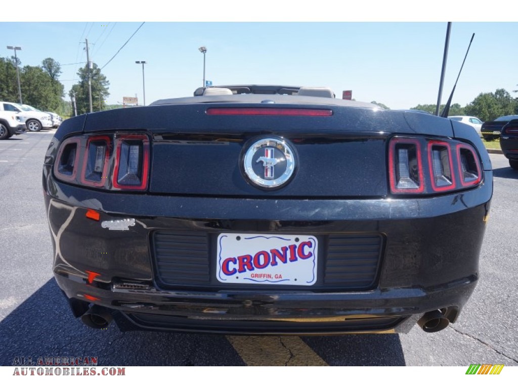 2014 Mustang V6 Premium Convertible - Black / Medium Stone photo #6