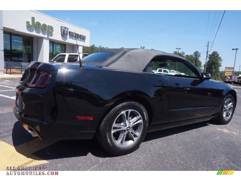 2014 Mustang V6 Premium Convertible - Black / Medium Stone photo #16