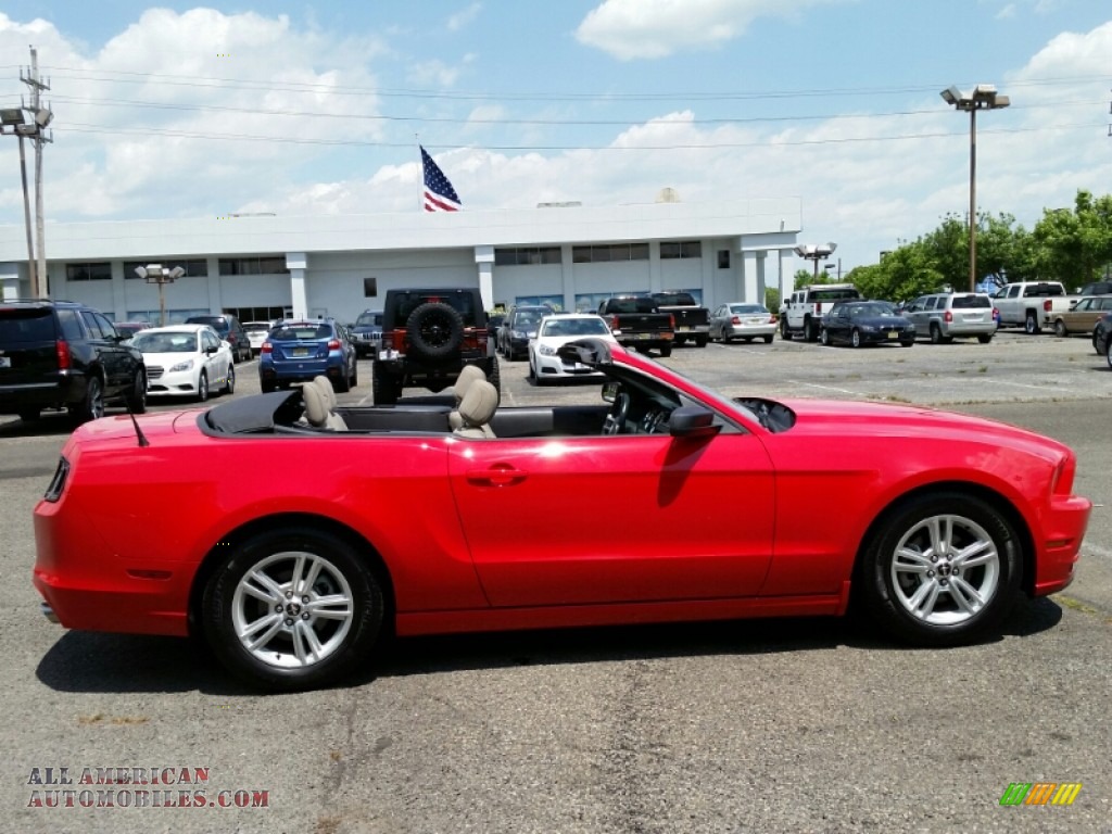 2014 Mustang V6 Convertible - Race Red / Charcoal Black photo #5