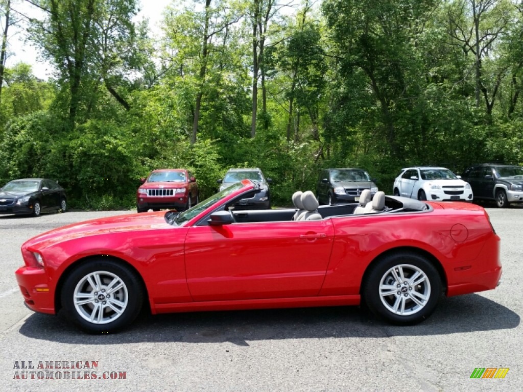2014 Mustang V6 Convertible - Race Red / Charcoal Black photo #10