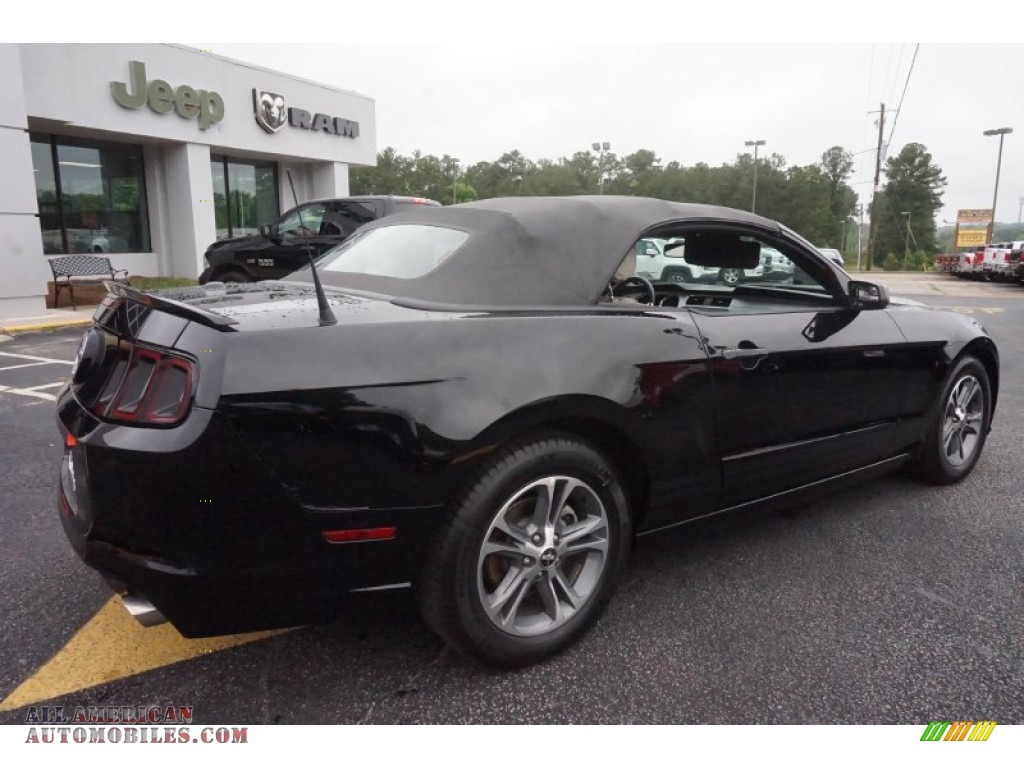 2014 Mustang V6 Premium Convertible - Black / Medium Stone photo #13