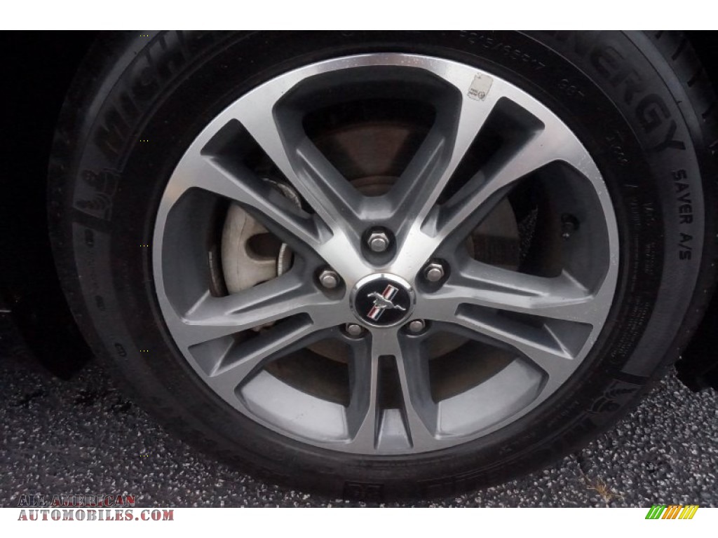 2014 Mustang V6 Premium Convertible - Black / Medium Stone photo #14