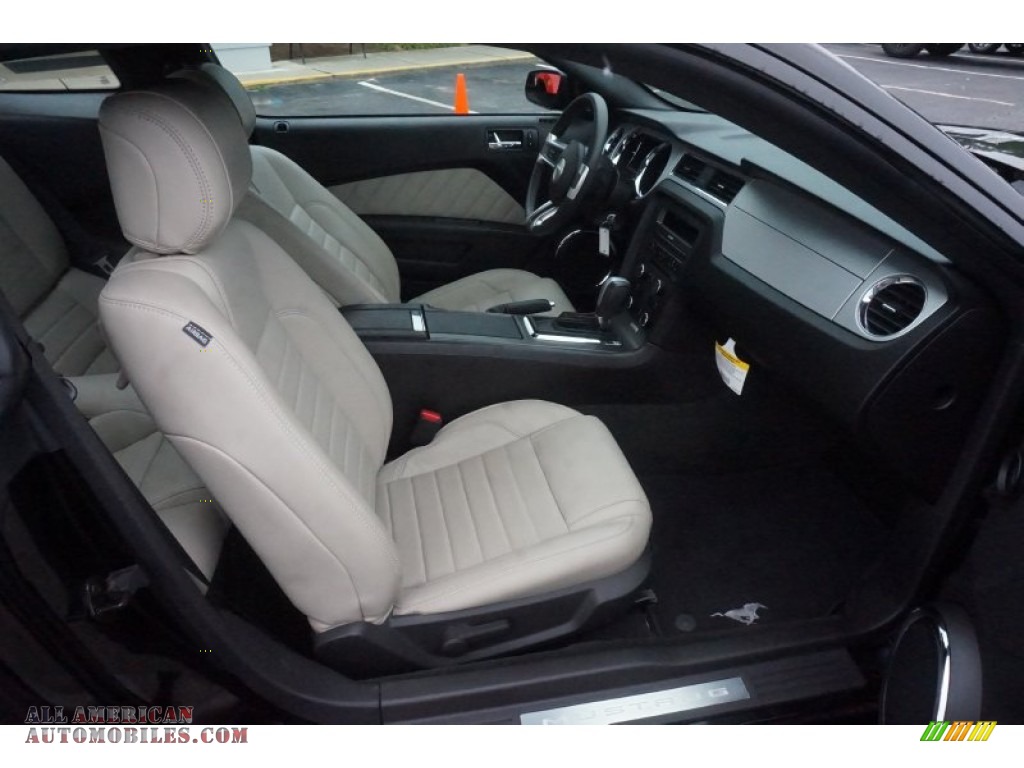 2014 Mustang V6 Premium Coupe - Black / Medium Stone photo #16