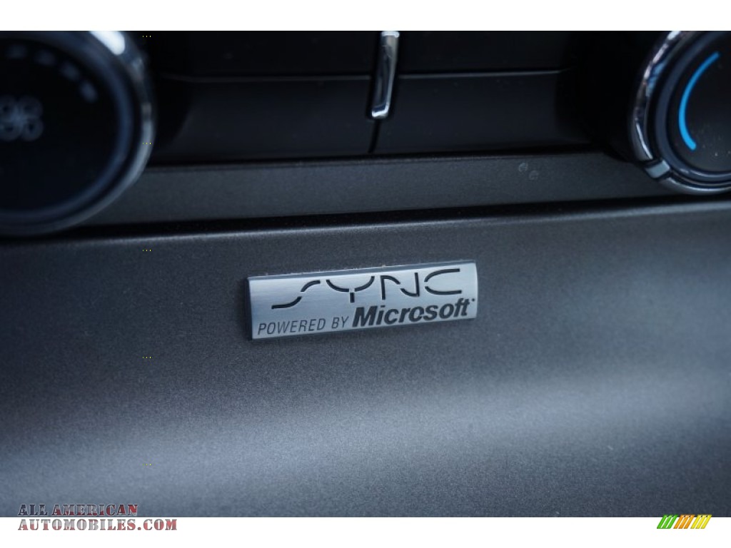 2014 Mustang V6 Premium Coupe - Black / Medium Stone photo #22
