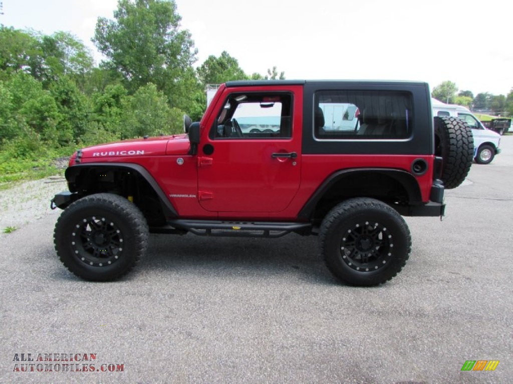 Flame Red / Dark Slate Gray/Medium Slate Gray Jeep Wrangler Rubicon 4x4