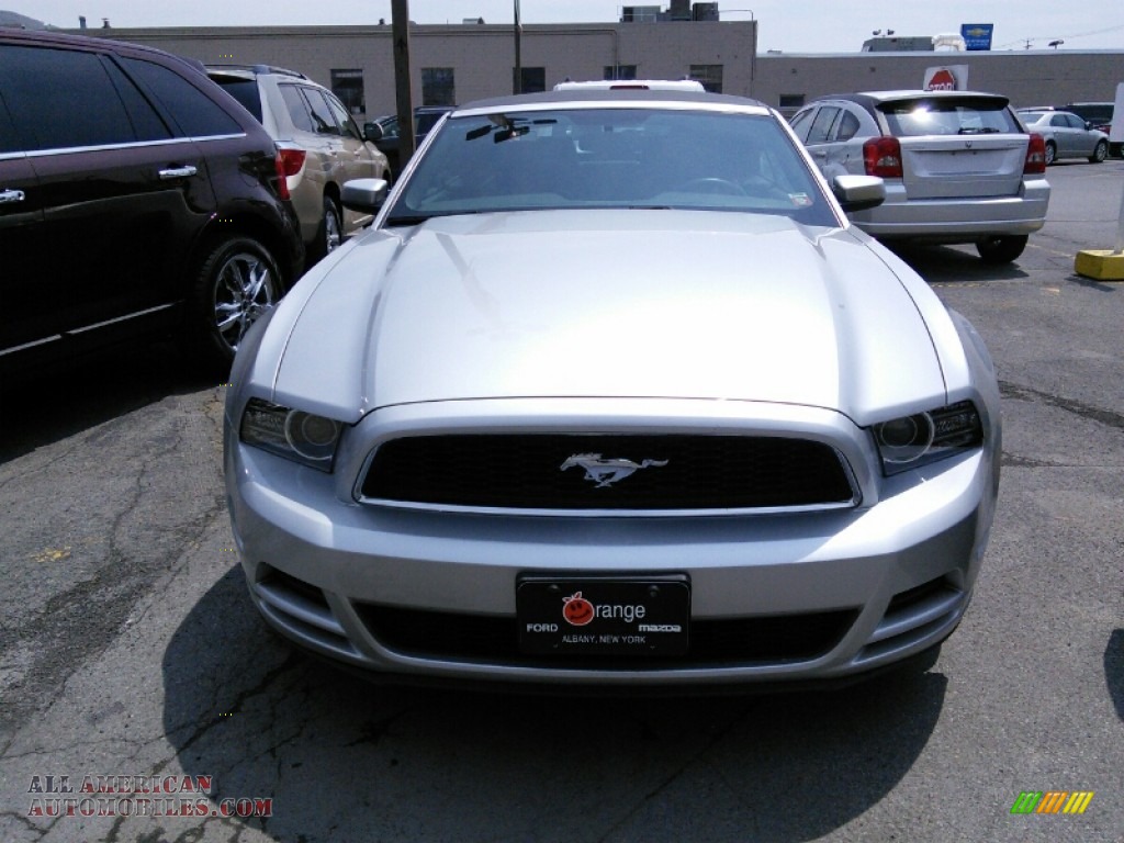 2014 Mustang V6 Premium Convertible - Ingot Silver / Charcoal Black photo #2