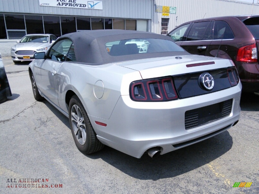 2014 Mustang V6 Premium Convertible - Ingot Silver / Charcoal Black photo #3