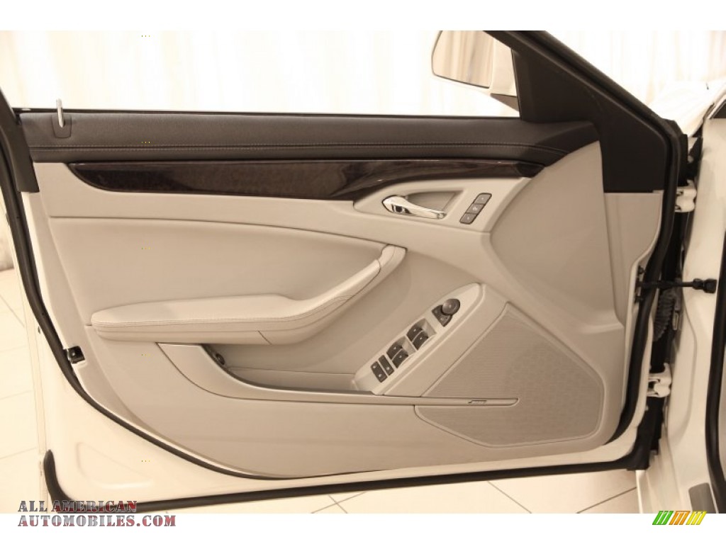 2012 CTS 4 3.0 AWD Sedan - White Diamond Tricoat / Light Titanium/Ebony photo #4