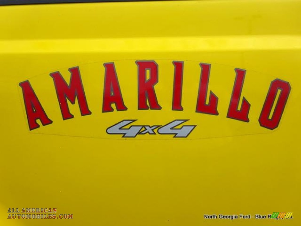 2006 F350 Super Duty Amarillo Edition Crew Cab 4x4 - Blazing Yellow / Black photo #40