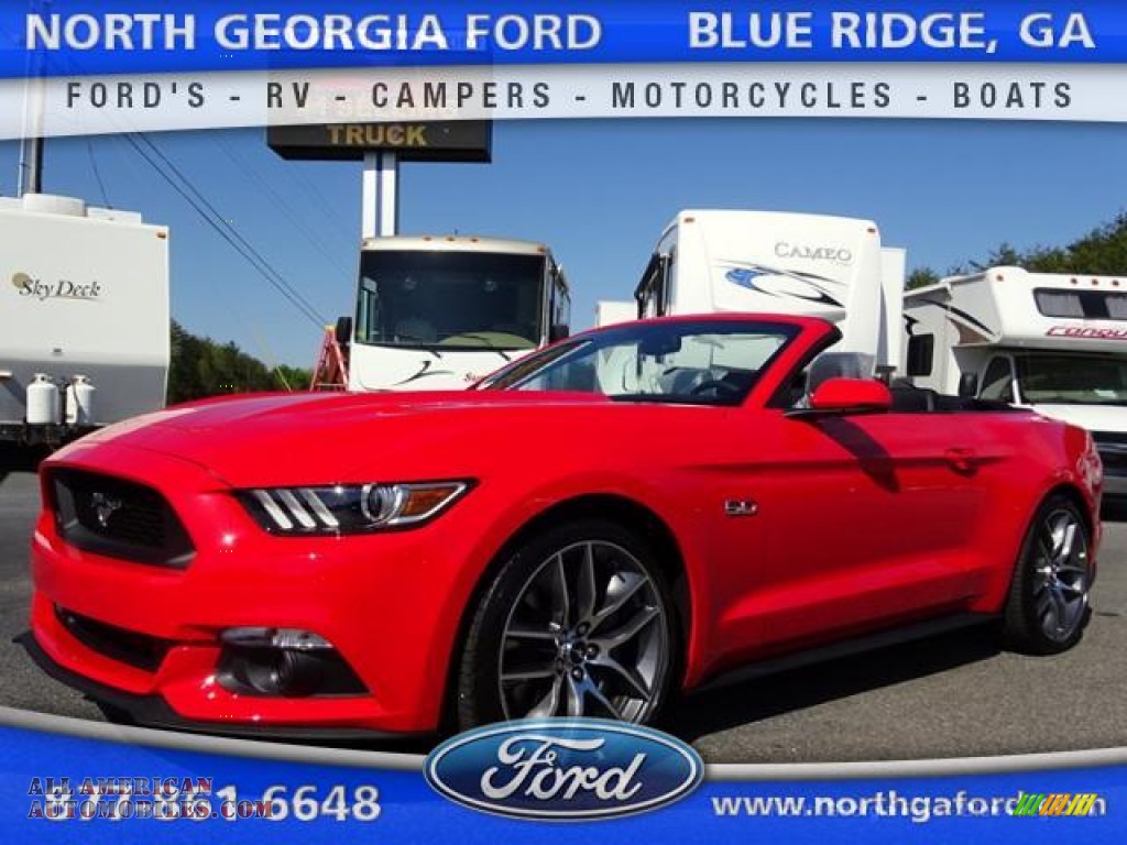 Race Red / Ebony Ford Mustang GT Premium Convertible