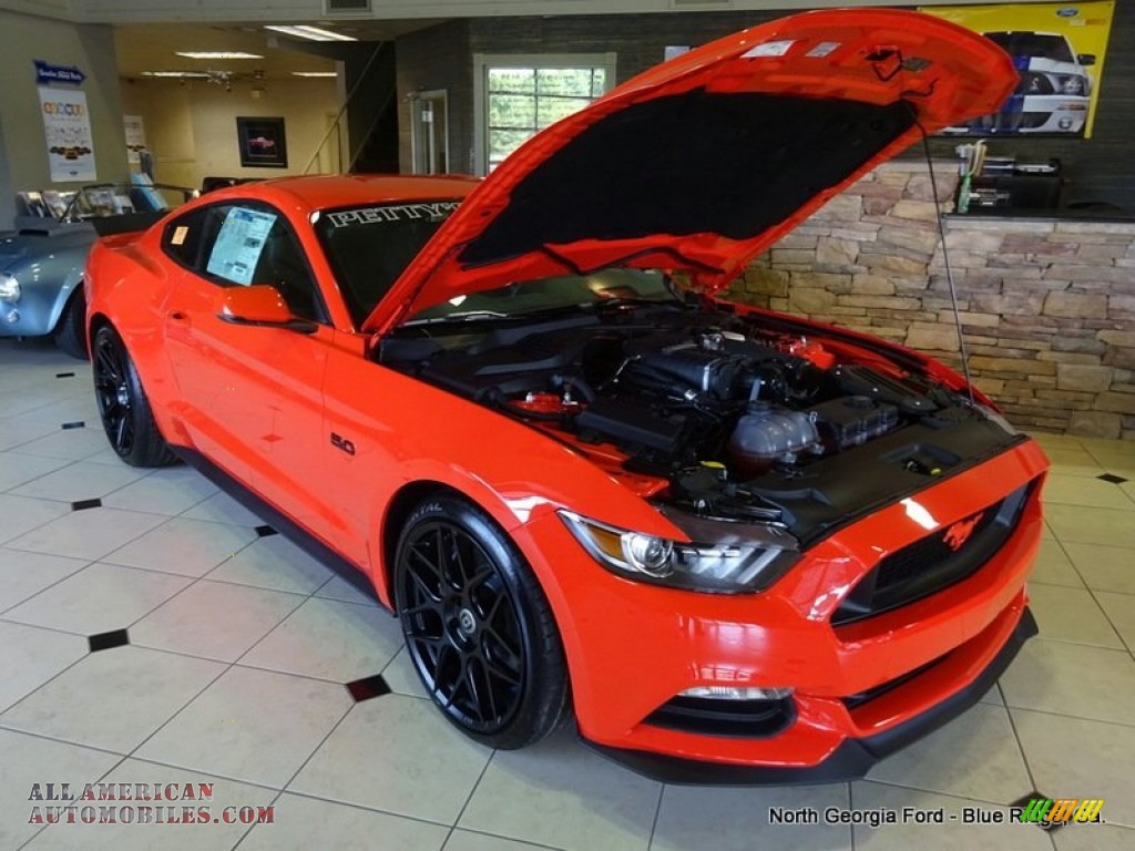 Competition Orange / Ebony Ford Mustang Roush Stage 1 Pettys Garage Coupe
