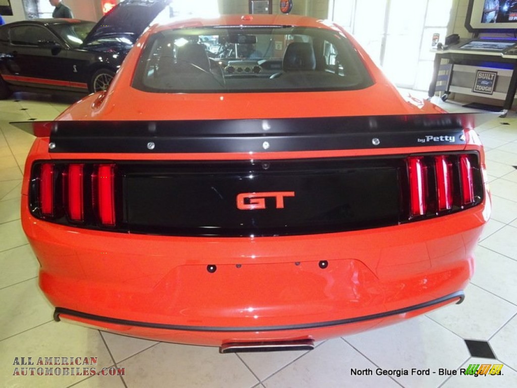 2015 Mustang Roush Stage 1 Pettys Garage Coupe - Competition Orange / Ebony photo #5
