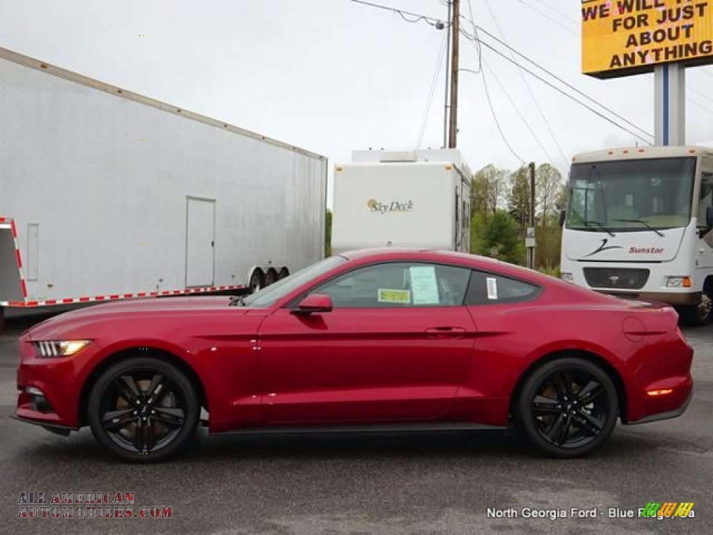 2015 Mustang EcoBoost Premium Coupe - Ruby Red Metallic / Red Line Recaro Sport Seats photo #2